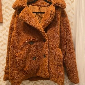 Cozy Brown Sherpa Jacket